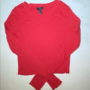Red Forever 21 Long sleeve